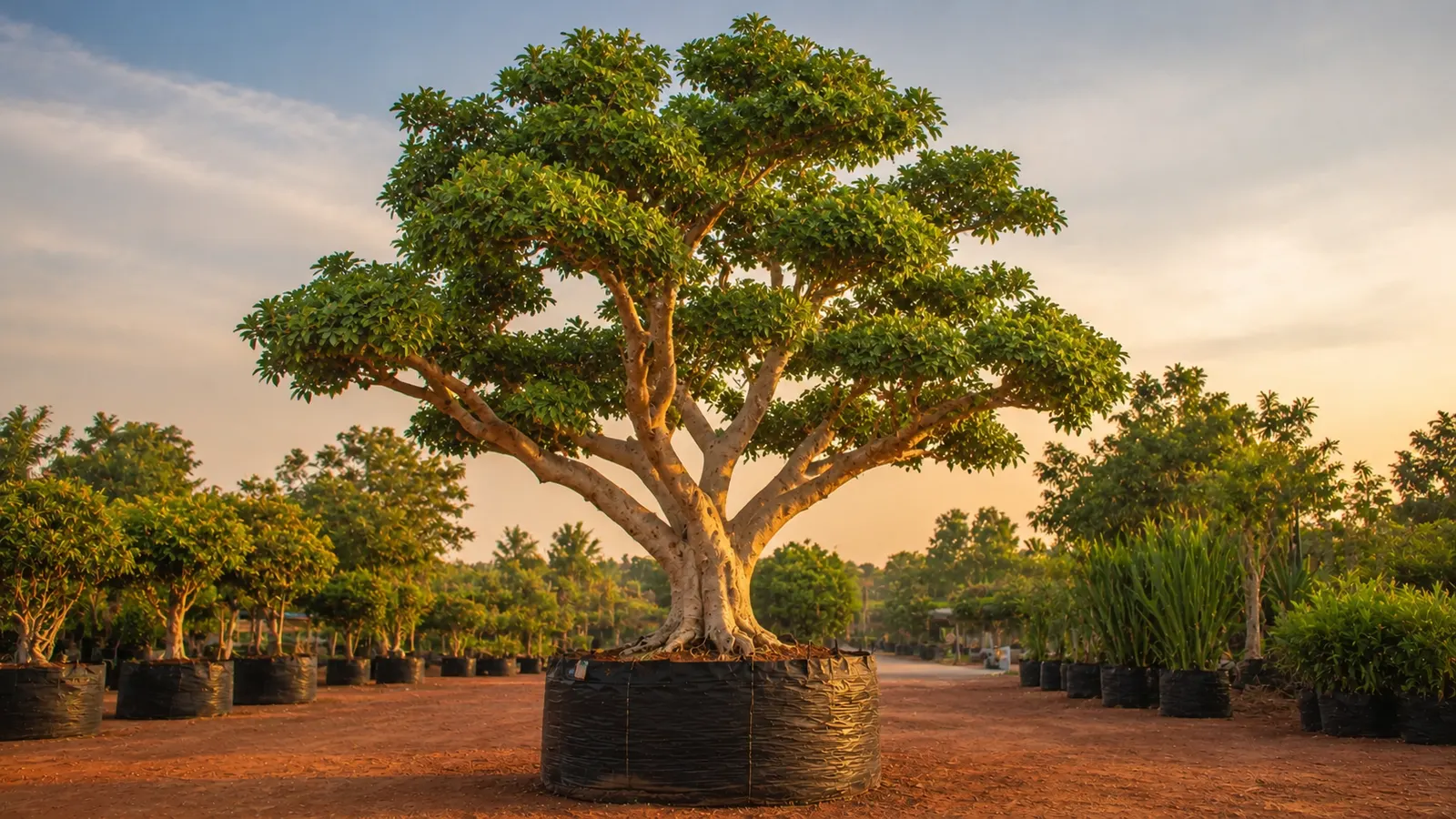 Large-caliper feature trees