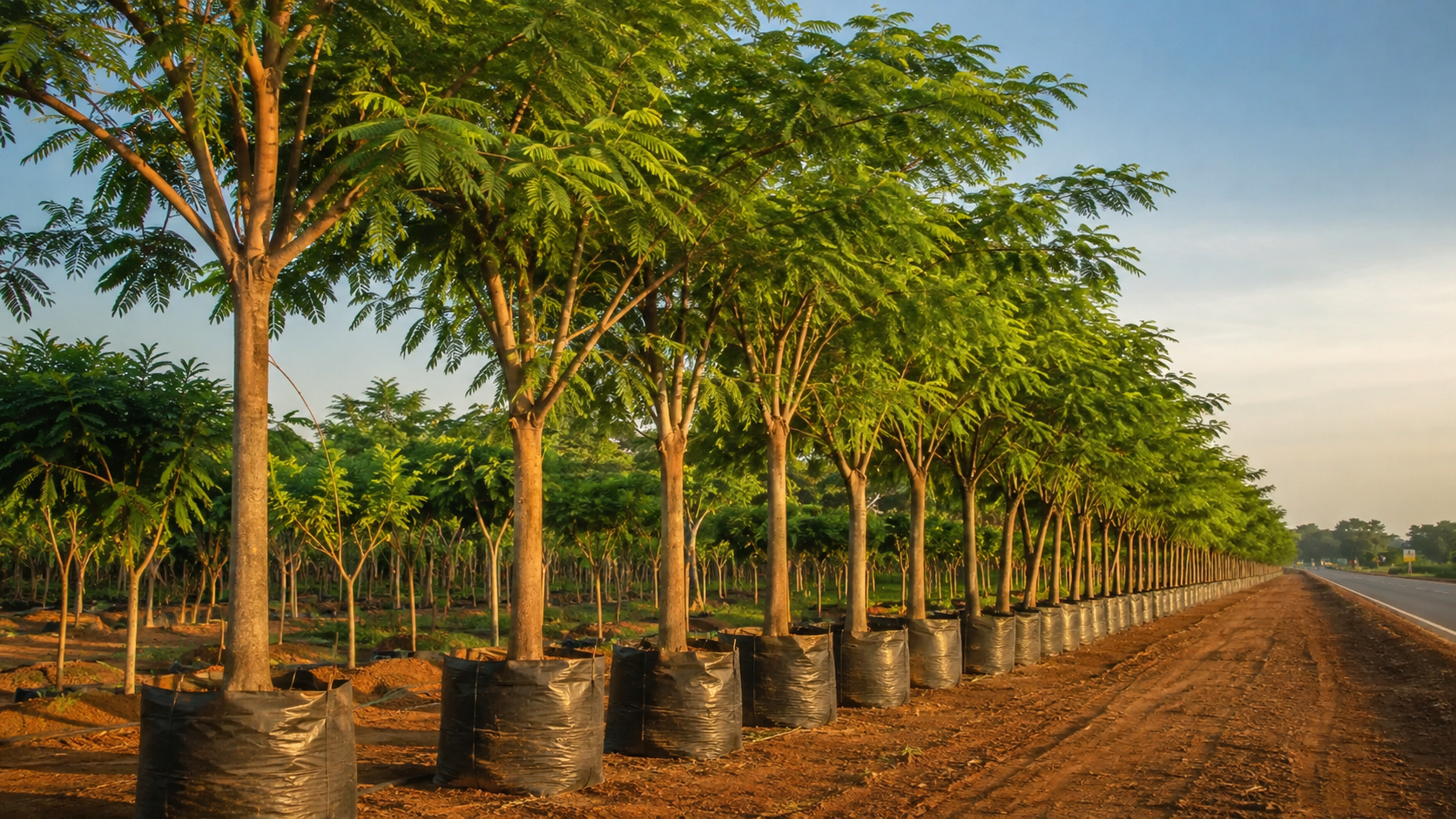 Avenue and shade trees