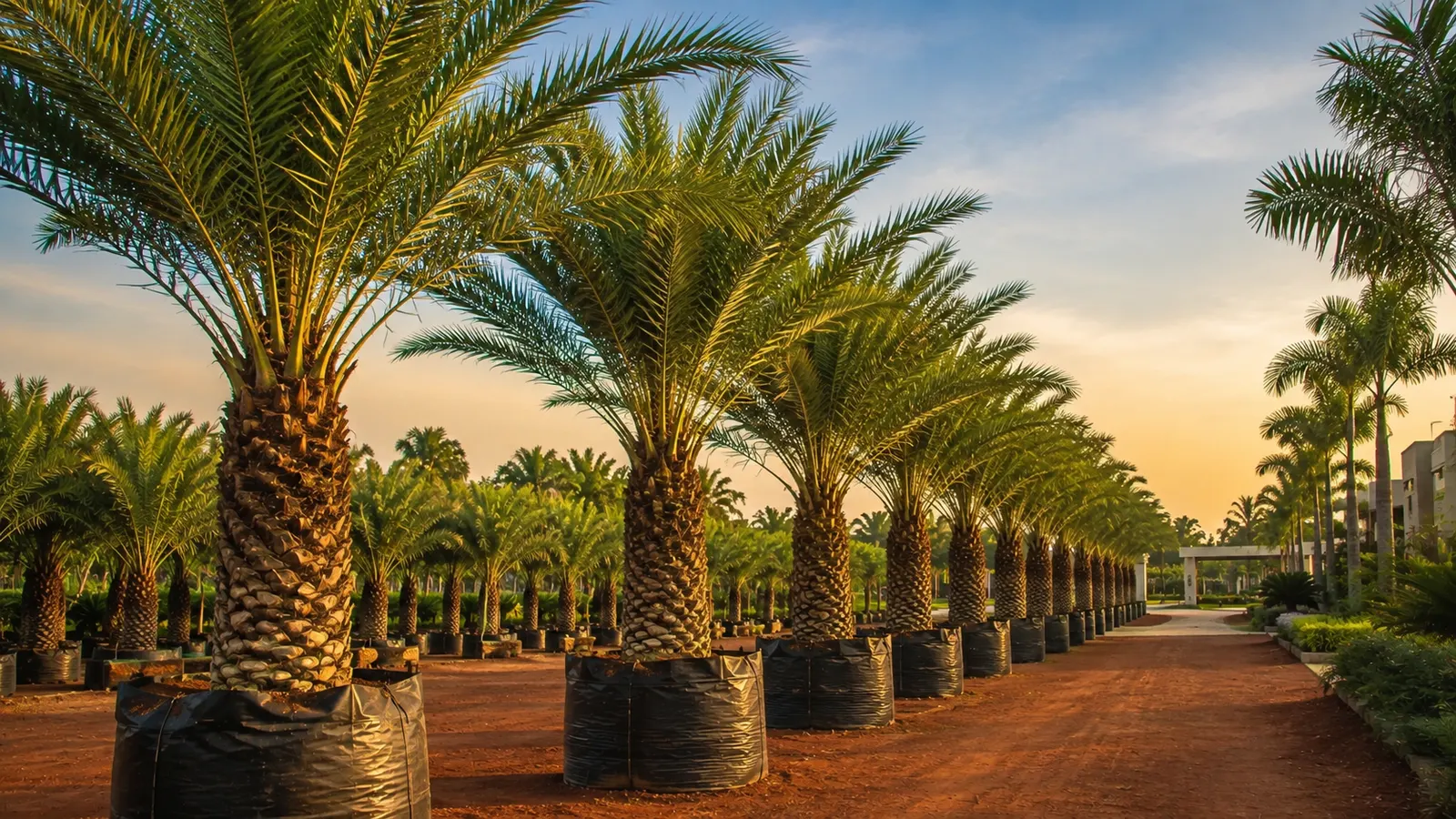 Instant landscape palms